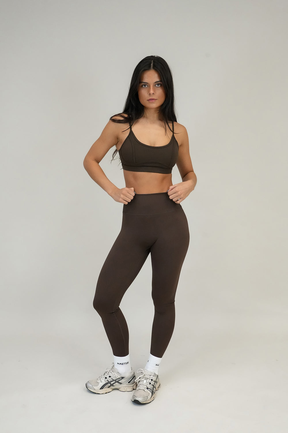 Motion Strap Bra | Chocolate