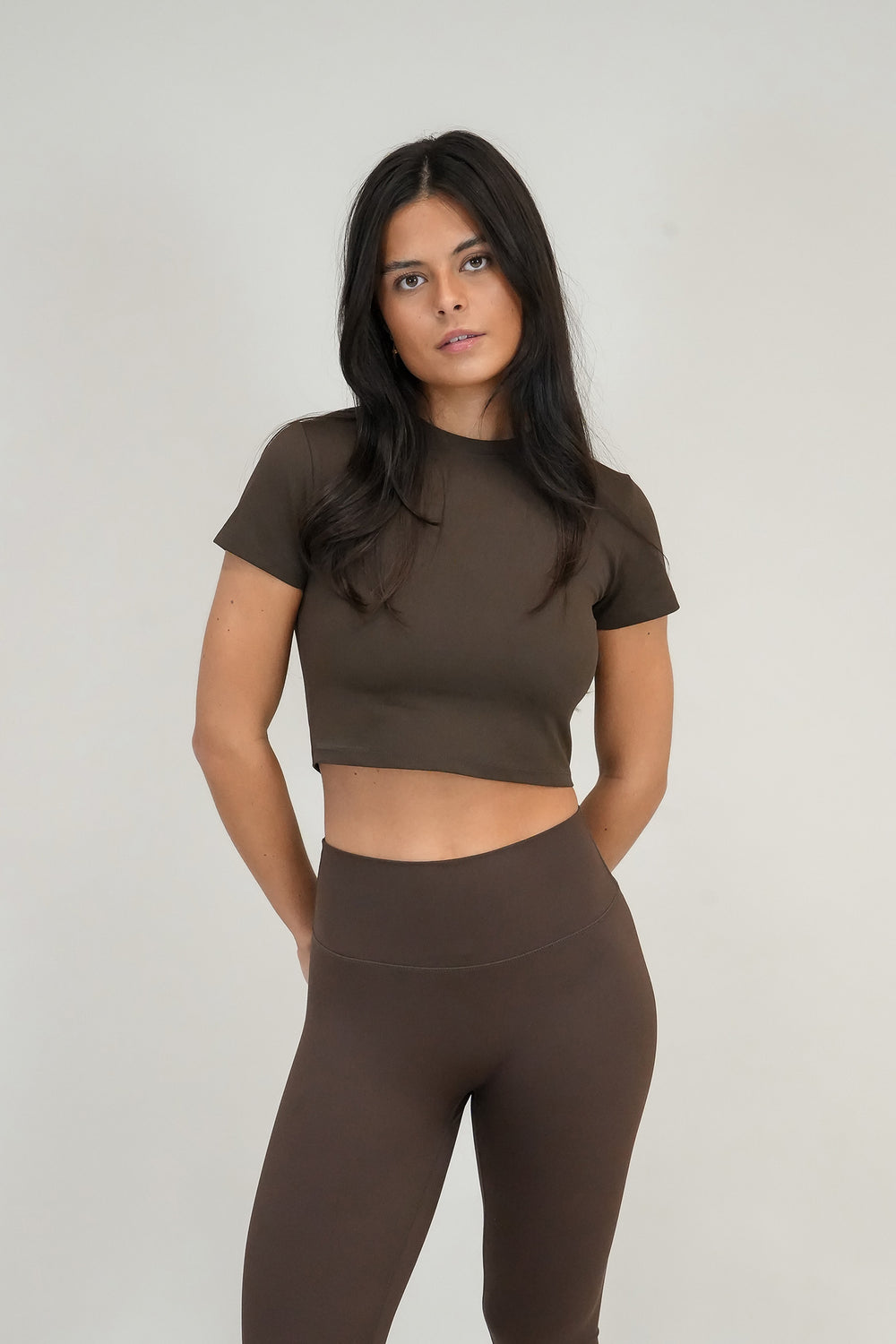 Motion Short Sleeve Top | Chocolate