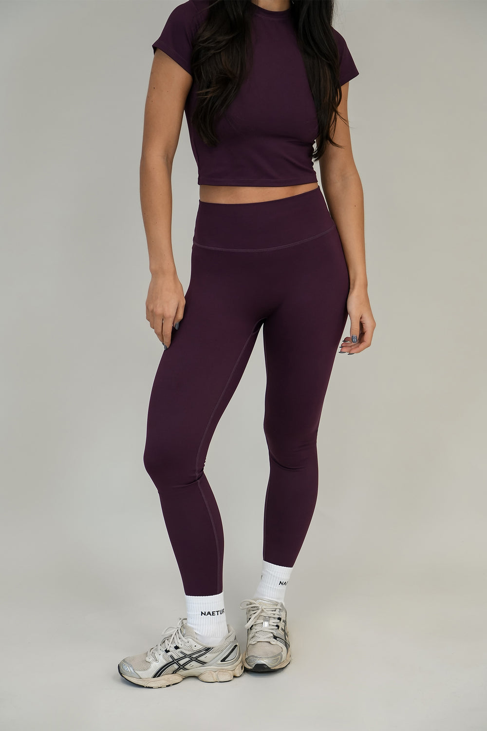 Motion Short Sleeve Top | Plum