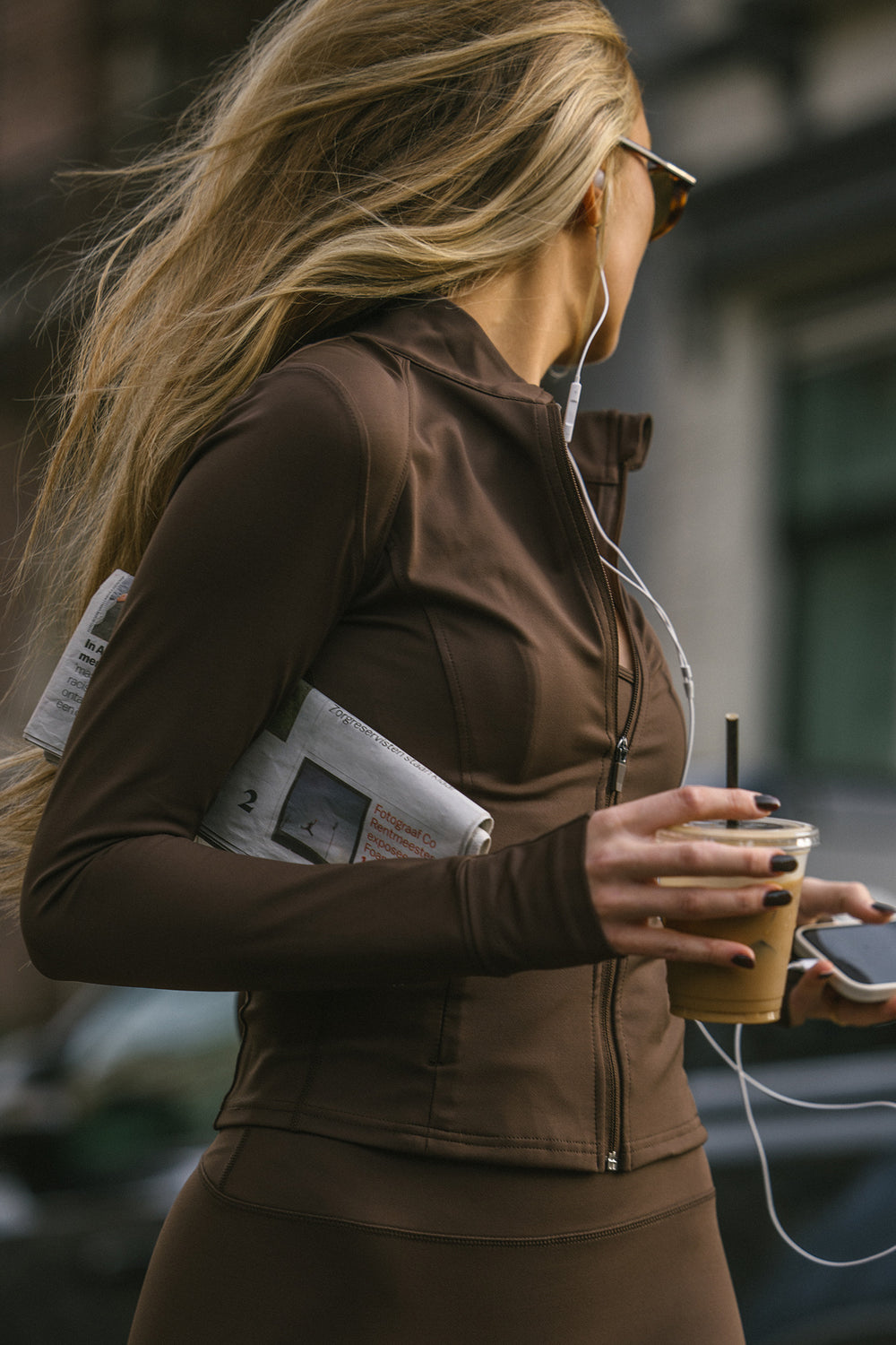 Motion Zip Jacket | Chocolate