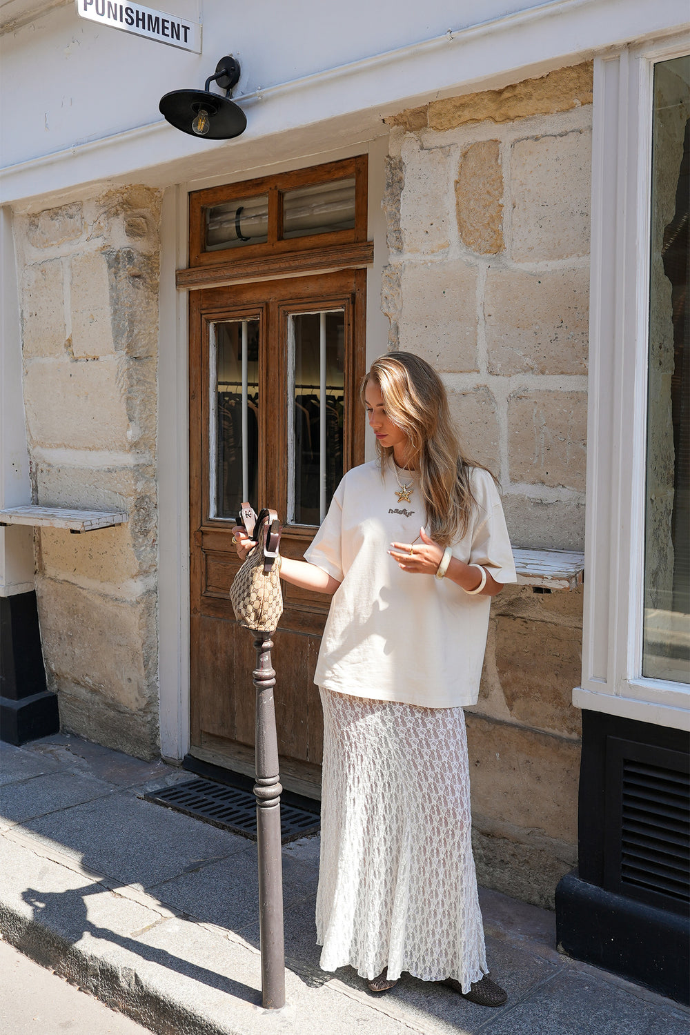 Oversized Tee | Oat Milk