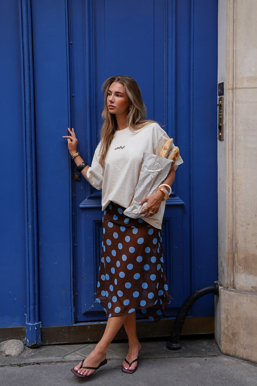 Oversized Tee | Oat Milk