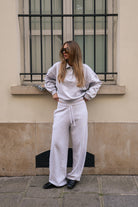 grijze polo sweater met knoopjes van naetur