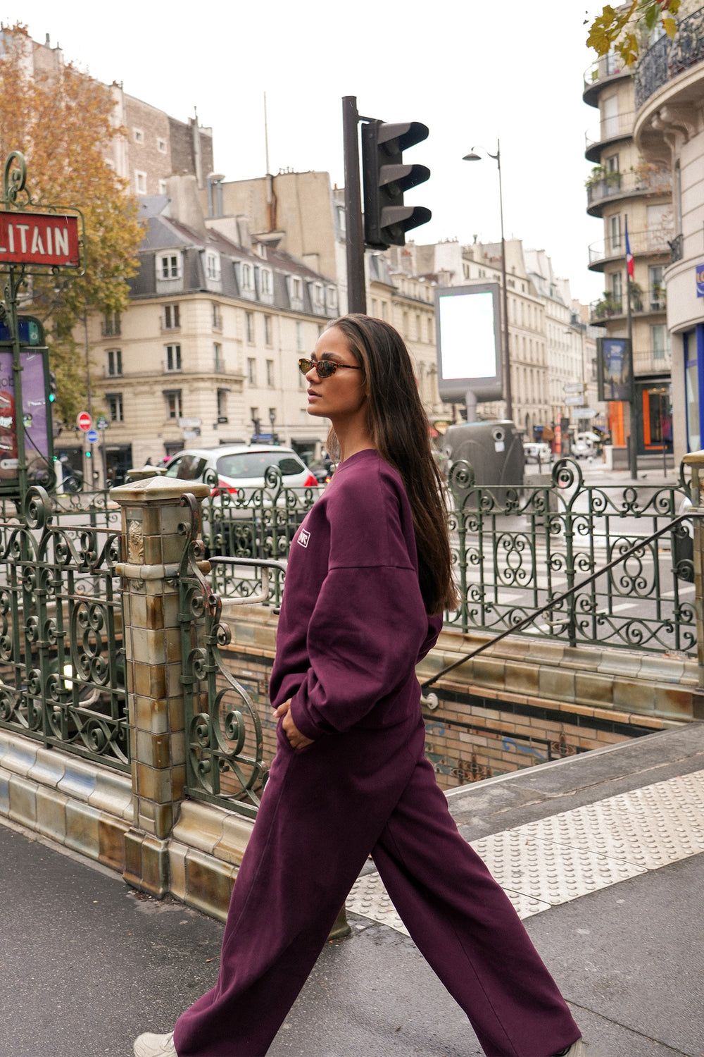 Crewneck Sweater | Plum