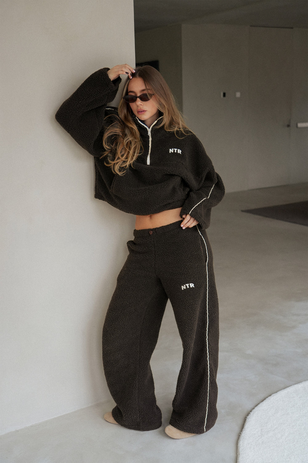 Teddy Zip-Up | Espresso