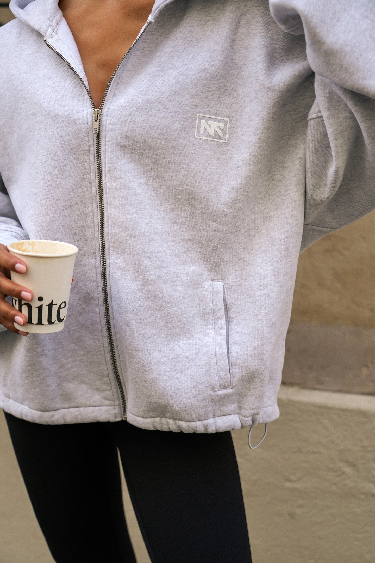 Zip Hoodie | Grey Melange – Naetur B.V.