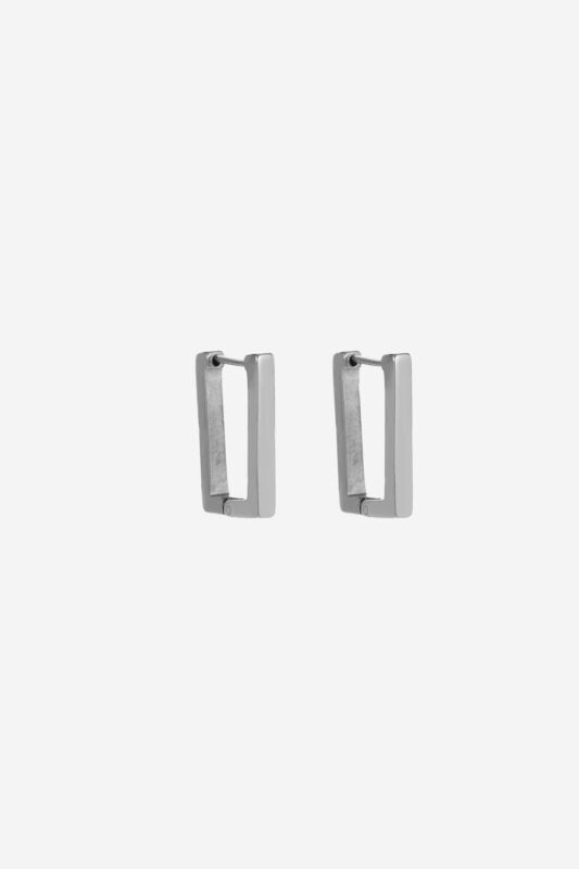 Square Hoops | Silver | Naetur
