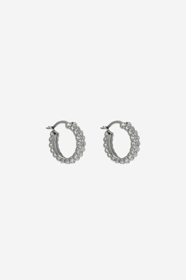 Textured-Hoops-Silver