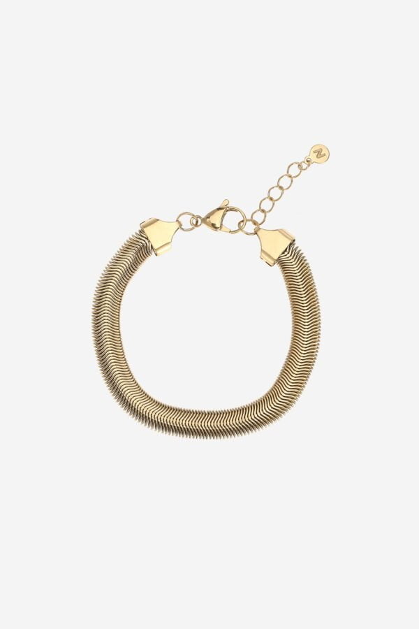 Bold-snake-chain-bracelet-gold
