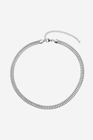 Braided-Chain-Necklace-Silver