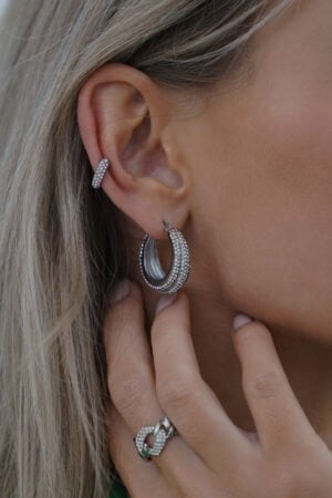 Pave-Hoops-Silver