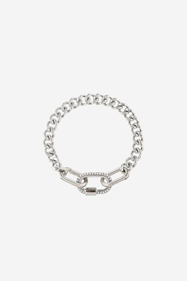 Strass-Chain-Bracelet-Silver
